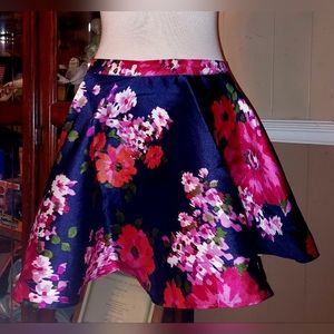 Size 9 Midnight Doll Formal Prom Floral Skirt